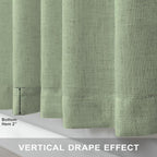 Pitalk Sage Green Curtains 102 Inches Long - Image 7