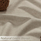 100% Blackout Linen Curtains for Bedroom 90 inches Long, Thermal Insulated Room - Image 3