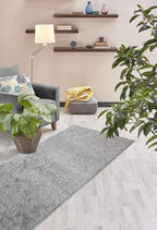 Custom Length Hallway Runner Rug, Slip Resistant, Floral Grey, 26 Inch X 22 feet - Image 4