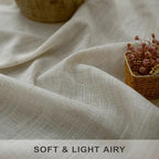 Pitalk Beige Boho Curtains 58 Inches Long - Image 3