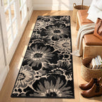 Findosom Hallway Runner Rug 2x5, Non Slip High-Low Textured Floral Washable - Image 7