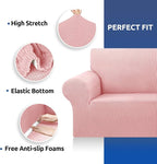 Stretch Oversized Couch Covers for Sofa Slipcover, Dusty Pink | 1-Piece - Image 6