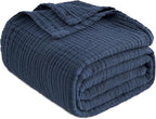EMME Muslin Blankets for Adults Throw Blanket for Couch Breathable Gauze Soft - Image 7