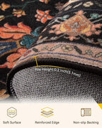 RELEANY Washable Area Rug, Large 9'x12', Water Repellent, Pet Friendly - Image 5