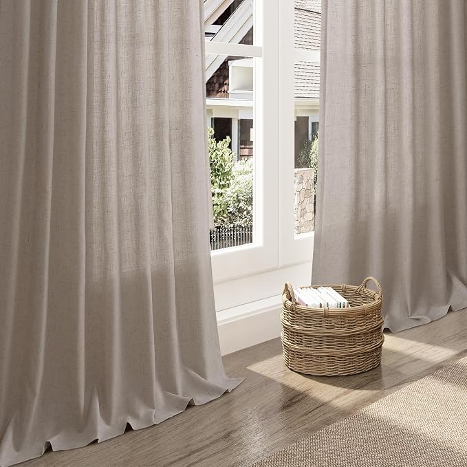 Stone Beige Curtains 63 Inch Length - Image 5