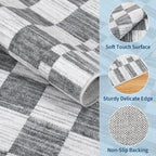 GarveeHome 2x12 Checkered Kitchen Runner Rug - Image 5