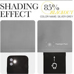 NICETOWN Silver Grey Blackout Curtain Panels - Image 5