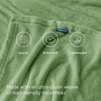 Bedsure GentleSoft Green Throw Blanket - Image 4