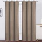 Cappuccino Thermal Blackout Curtains/42 x 95 Inch/Set of 2 Panels Room - Image 2