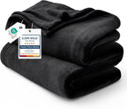 Bedsure GentleSoft Fleece Bed Blankets Large Size Black by Unknown
