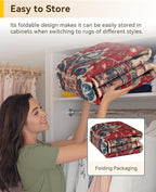 RELEANY Washable Area Rug, Large 9'x12', Water Repellent, Pet Friendly - Image 7