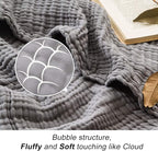 EMME Muslin Blankets for Adults Throw Blanket for Couch Breathable Gauze Soft - Image 5