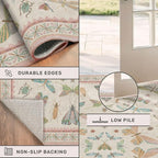 Floral Pink Rugs for Bedroom Girls 6x9 - Image 5
