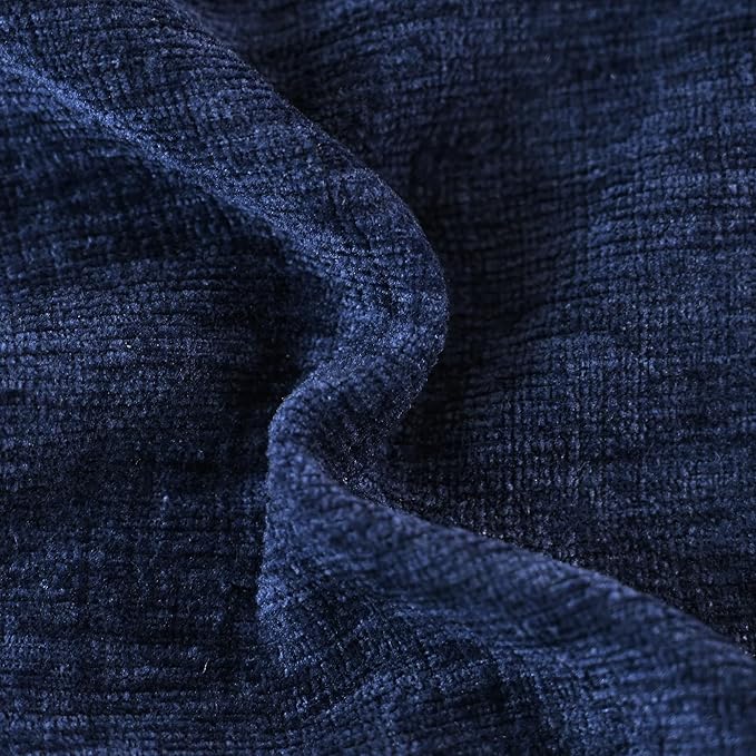 CaliTime Decorative Couch Throw Pillow Covers 18 X 18 Inches Navy Blue | Pack - Image 2