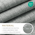 Joydeco Linen Blackout Curtains - Image 2