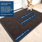 OLANLY Front Door Mat Outside Entrance 59x23, Waterproof Heavy-Duty Doormat | - Image 2