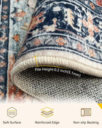 RELEANY Washable Area Rug, Runner 3'x12', Water Repellent, Pet Friendly - Image 3