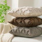 Set of 2 Soft Moroccan Throw Pillow Covers 22x22 Inch Plush Boho Decorative - Image 6