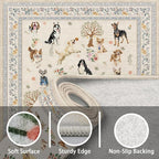 Beige Floral Hallway Runner Rug 2x10 - Image 8