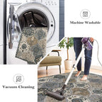 Lahome Moroccan Machine Washable Rugs, 4x6 Area Rug - Image 3