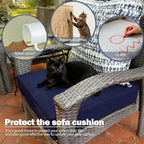 Sqodok Outdoor Cushion Covers 25x25 inch, Wicker Chair - Image 6