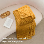 BEDELITE Mustard Yellow Twin Blanket - Image 10