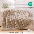 BENVWE Faux Fur Throw Blanket for Couch - Image 2