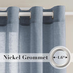 H.VERSAILTEX Linen Curtains 90 inches Long Linen Curtains/Natural Linen Blended - Image 2
