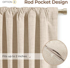 INOVADAY 100% Blackout Linen Curtains - Image 4