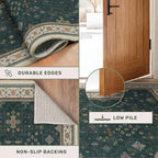 Dark Green Kitchen Rug 10 ft Long - Image 5