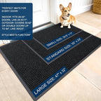 OLANLY Front Door Mat 47x32, Waterproof Heavy-Duty Indoor Outdoor Doormat | - Image 2