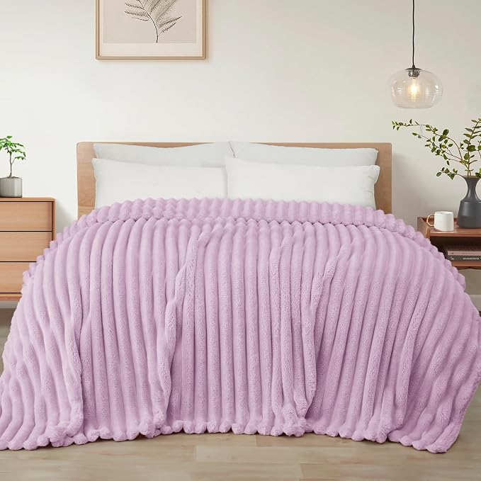 Exclusivo Mezcla Striped Queen Size Fleece Blanket by ExclusivoMezcla