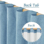 Linen 100% Blackout Window Curtains - Image 6