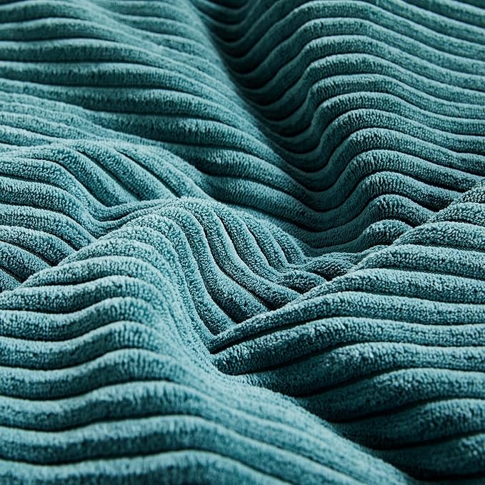 Fancy Homi 2 Packs Teal Lumbar Decorative Throw Pillow Covers 16x32 Inch - Image 5