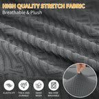 XINEAGE Large Couch Cushion Covers Seat Cushion Cover Thick Stretch Sofa - Image 4