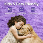 3x5 Purple Fluffy Soft Area Rug Non-Slip - Image 7