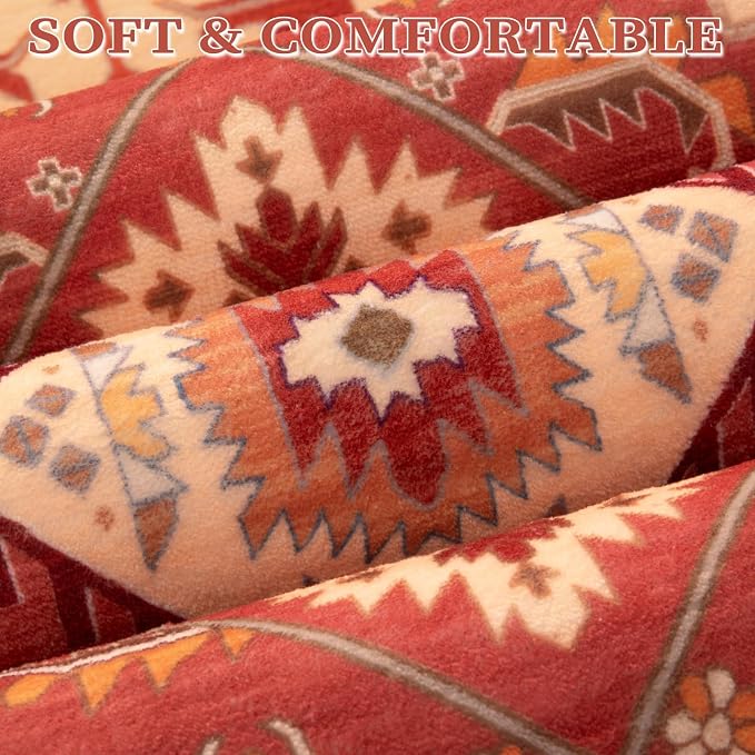 SERISSA 3x5 Washable Non Slip Boho Area Rug - Image 6