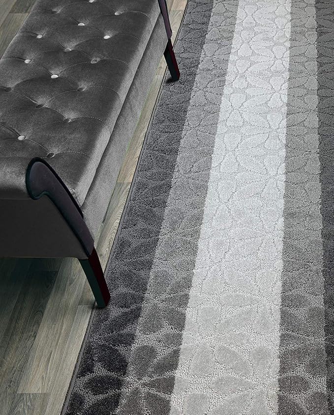 25 Ft Gray Extra Long Hallway Runner Rug, Non Slip Washable, Pet Friendly | by ORFAHOME