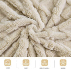 Aganear Fleece Throw Blanket for Bed Couch 90"x90" Khaki | Lightweight Fuzzy - Image 9