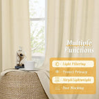 Light Filtering 72 Inch Linen Curtains - Image 9