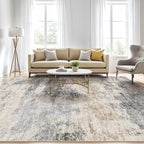 LOONGRUG 6x8 Area Rug Washable Neutral Modern Living Room Rugs Grey Brown | - Image 5