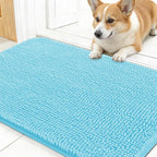 OLANLY Dog Door Mat for Muddy Paws 30x17, Super Absorbent Chenille Mud Mat | by OLANLY