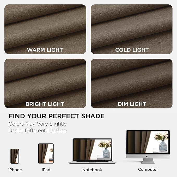 Joydeco Blackout Curtains 90 Inches Long 1 Panel, Thermal Insulated Long - Image 7
