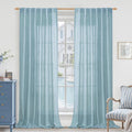 Living Room Linen Curtains 95 Inch by LAMIT