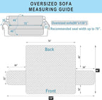 Reversible Oversized Sofa Covers, XL Sofa - Image 7