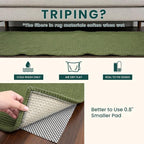 KOZYFLY Washable 4x5 Entry Woven Area Rug, Braided Throw Rugs - Image 8