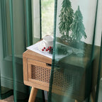 MIULEE Hunter Green Sheer Curtains 54 X 45 Inches, 2 Panels | Solid Color - Image 5