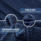 Exclusivo Mezcla Soft Waffle Fleece Bed Blanket Twin XL Size, Cozy Fluffy Design - Image 7