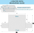 Reversible 4 Seater Sofa Cover 91" Large - Image 7