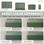 CALBODE 12Pcs Stretch Couch Cushion Covers, Water Resistant Outdoor Sofa - Image 6